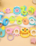 Baby Rattle and Teether Toy Set (18 Pieces) with Storage Box