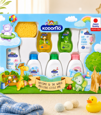 Kodomo Baby 8pcs Gift Set – Complete Baby Care Essentials