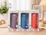 Premium Glass Baby Feeding Bottle with Handle – 240ml | BPA Free