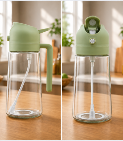 2-in-1 Oil Spray & Pour Bottle 500ml