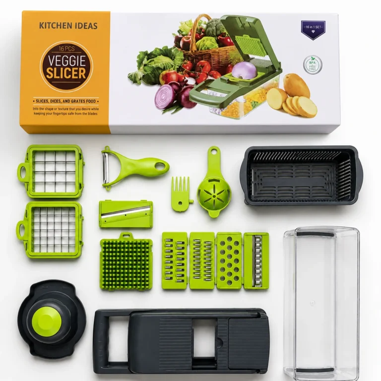 KITCHEN IDEAS 16-in-1 Vegetable Slicer & Chopper