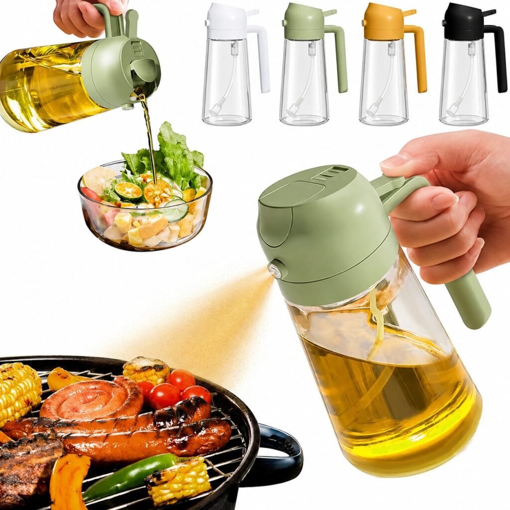 2-in-1 Oil Spray & Pour Bottle 470ml