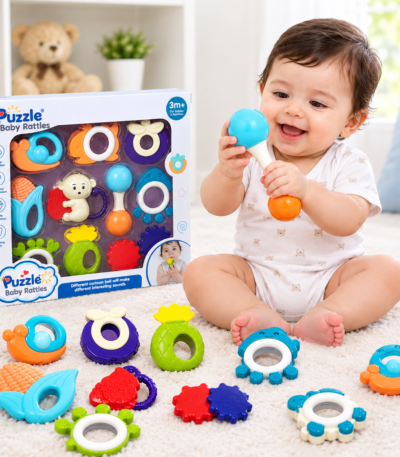 Puzzle Baby Rattles 3+ Months