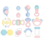 HUNGER 12-Piece Baby Rattle Set- 0+ Months