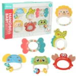 Gibi-inn Baby Rattle Set – Colorful Baby Handbell Toys